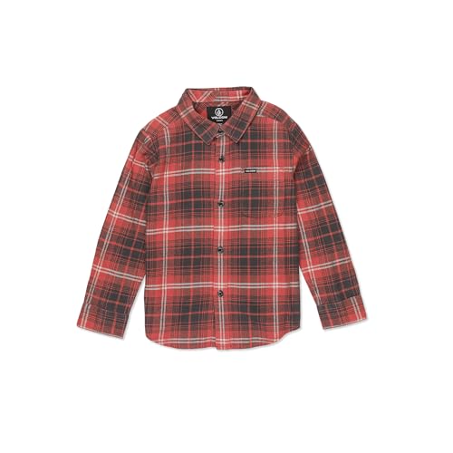 Volcom Little Boys Toddler Caden Plaid Long Sleeve Shirt