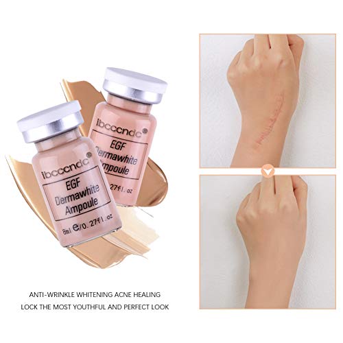 Bb Foundation Cream Concealer Primer Skin Treatment Spa & School Starter Kit, 8Mlx12Pcs Ampoule Serum Starter Kit, Bb Cream Brightening Serum - Semi-Permanent Natural Nude Make Up #TOP6