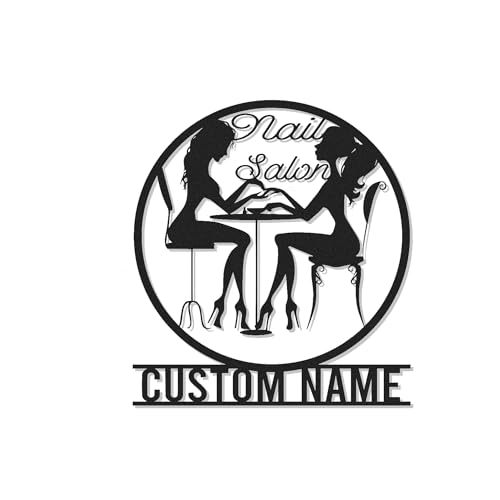 Custom Nail Salon Sign | LED Metal Wall Art for