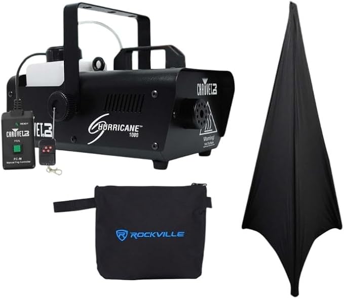 Audiosavings Bundle: Máquina de Humo Chauvet DJ H1000 y Tripié Rockville RSC7B miniatura 1