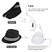 Black Fedora Hat Unisex Men Hats Fashion Hat Men Dress Hats for Women Fashionable Fedora Straw Fedora Beach Sun Hat Summer, Black LXL