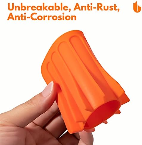 Urbanstrive Soap Dish Shower Waterfall Soap Tray Soap Saver Soap Holder for Bathroom, Kitchen, Counter Top, Flexible Silicone, Keep Soap Bars Dry, Easy Cleaning (Orange)