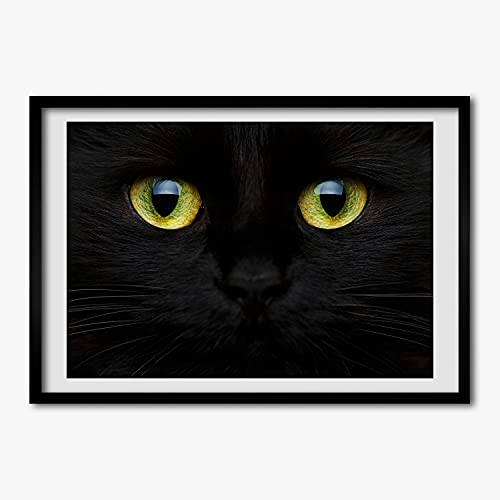 Cadre MDF 70x50 cm Les Yeux Du Chat pour affiche et tableau photo moderne