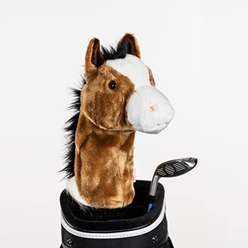 Daphne's Horse Headcovers, Brown-White