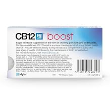 CB12 12 X Boost Sugar Free Chewing Gum Strong Mint 10 Pieces 20G