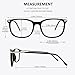 GQUEEN Fashion Fake Glasses Non Prescription Glasses Clear Lens Glasses Nerd Plain Frames Women Men, 201579