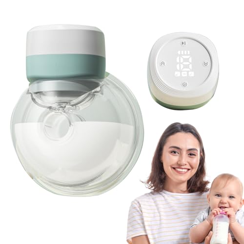 Sacaleches Manos Libres 12,9x11,8x11,7 Cm Silicona Extractor De Leche Electrico Portable Recargable Leche A Prueba De Fugas Ultra Silenciosa Para Alimentar 3 Modos Y 9 Niveles