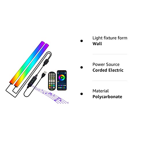 Illumiforce Under Monitor Light Bar Rgbic, Dreamcolor Ambient Gaming Light Bar For Gaming Setup, 5V Usb Power Rgb Led Light Bars With Remote,Dimmable For Pc,Tv,Room Decoration (Dual, 1Pack) #TOP6