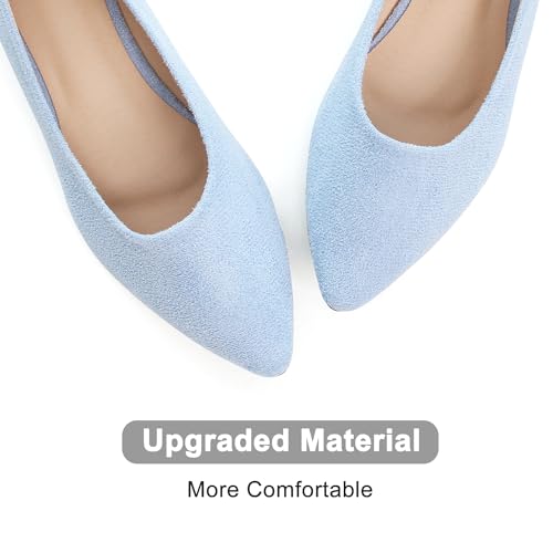 Image of Dear Time Women's Pointed Toe Ballet Flats Simple Casual Office Work Flats Slip-on Comfortable Shoes