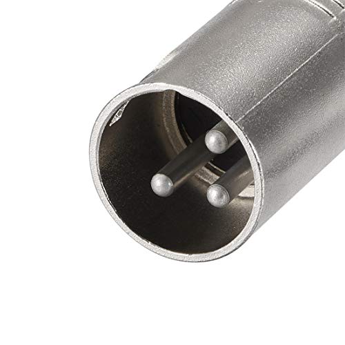 Adaptador XLR a TRS uxcell para arreglar la incompatibilidad de conector de micrófono 4