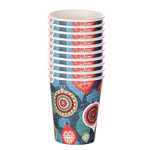 Kerst papieren borden, Kerst Papieren Kopje Papieren Bordjes, Kerstservies voor kerst- en…