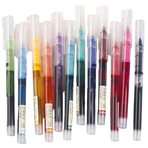 Pluma gel multicolor 12 colores punta 0.5 mm