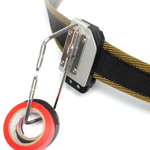 Izolowany uchwyt na pasek narzędziowy do pracy | odporny na wysokie wymagania klip szybkiego zwalniania - uchwyt na taśmę mierniczą - do wkrętarki elektrycznej, karabińczyka, prac budowlanych i