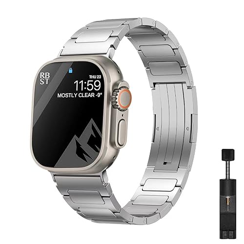 コンパチブル for apple watch バンド チタニウム製 アップルウォッチ バンド 軽量 apple watch Ultra3/Ultra2/Ultra/10/9/8/7/6/5/4/3/2/1 38mm 40mm 41mm 42mm 44mm