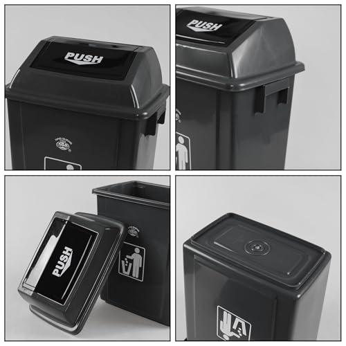 Set 4 Canecas de Basura con Tapa Basculante 6 Galones miniatura 3