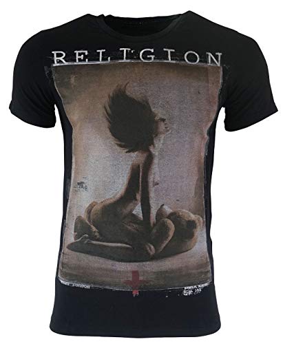 Religion T-shirt Love Teddy pour homme - Noir - XX-Large