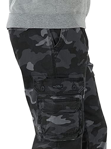 Lee Men's Wyoming Relaxed Fit Cargo Pant, Grunge Camo, 38W X 29L #TOP3