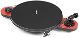 RIAA incorporato Pro-Ject 13204 Elemental USB Giradischi, Rosso/Nero