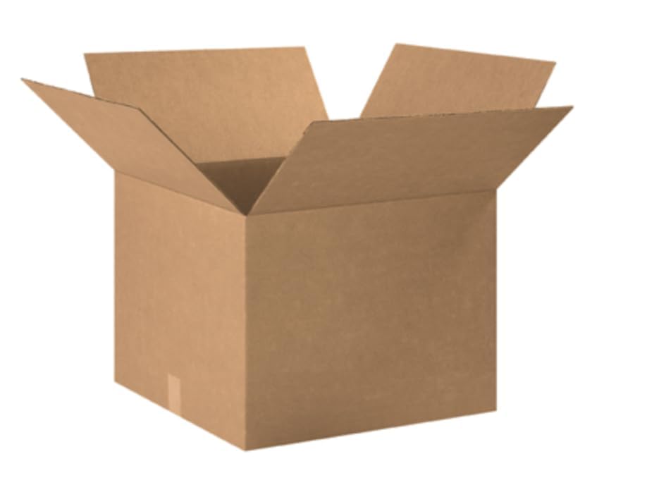 Image of BOX USA Moving Boxes Holds 65lbs, 20 inchL x 20 inchW x 15 inchH (6-Pack) Large - Corrugated Cardboard Box for Shipping, Mailing, Packing, Packaging and Storage