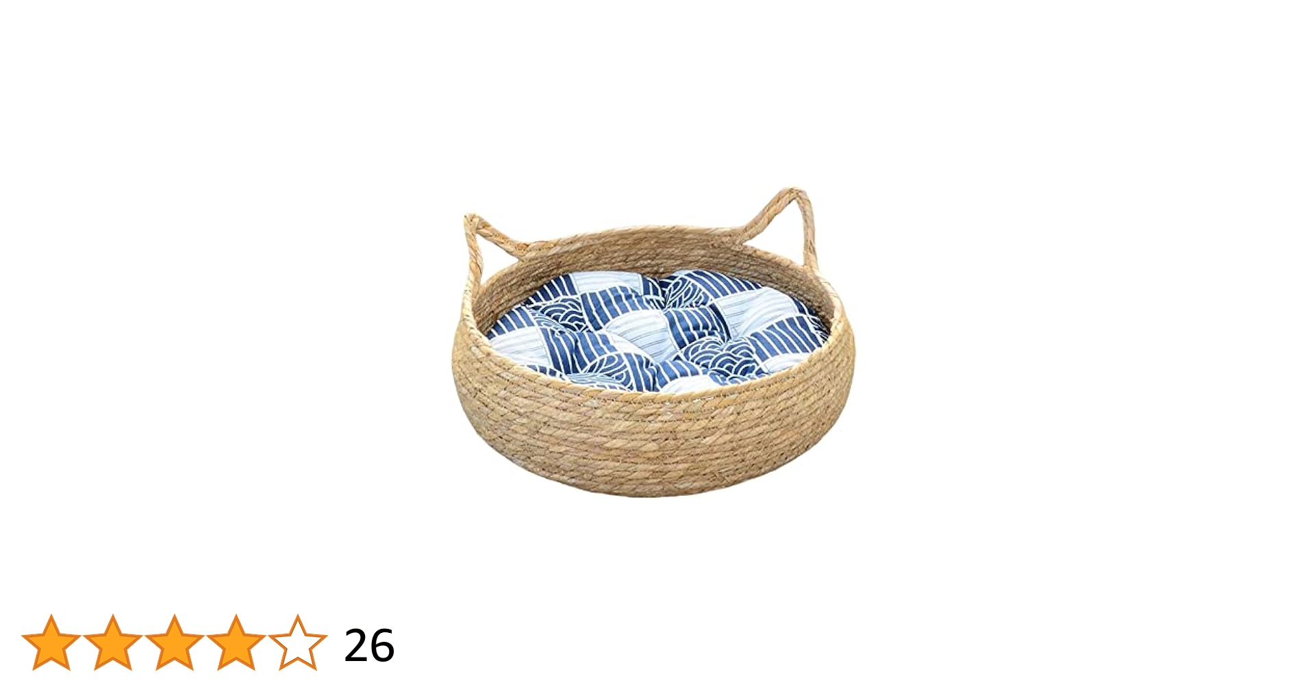 Letto Tiragraffi Per Gatti MagiDeal - Cuccia Con Cuscino Rimovibile E Pannello AntiGraffio, Blu 35cm
