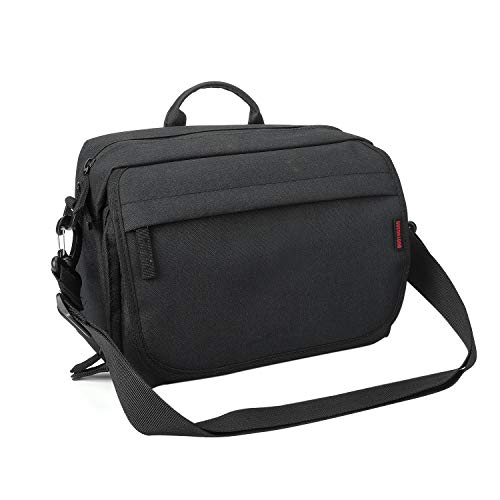 Bodyguard SLR Messenger Bag Photo para cámaras DSLR y accesorios  bolso negro: acolchado