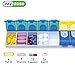 Ezy Dose Weekly (7-Day) Daily Pill Case, Medicine Planner, Vitamin Organizer, Supplements and Fish Oil Box, 2 Times a Day, AM PM, Large Compartments, Easy Fill Container, Color May Vary, BPA Free