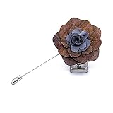 smoking jacke damen weiß Jede Holzbrosche ist handgefertigt und einzigartig, ideal für formelle Veranstaltungen, Hochzeiten, Bälle, Partys, jeden besonderen Anlass usw