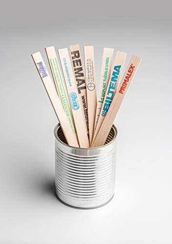 Metrie™ hoogwaardig roerhout, houten spatel, verfmengspatel (26 x 1,6 cm), geschikt voor het roeren van verf, lak of knutselhout, 100 stuks - Afbeelding 5