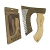 THE BEARDED AXE BEARD COMB | Original | Green Sandalwood/Boxwood | Artisan Crafted & Handmade