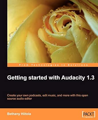 Getting Started with Audacity 1.3 book cover