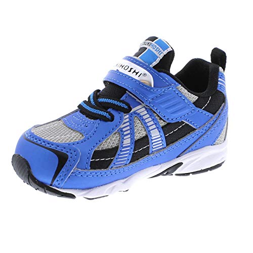 Tsukihoshi 3570 Storm Strap-Closure Machine-Washable Child Sneaker Shoe With Wide Toe Box And Slip-Resistant, Non-Marking Outsole - Blue/Gray, 11 Little Kid (4-8 Years) #TOP27