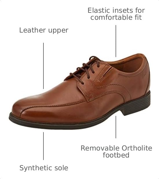 Image of Clarks Men's Whiddon Pace Oxford | Dress Shoes