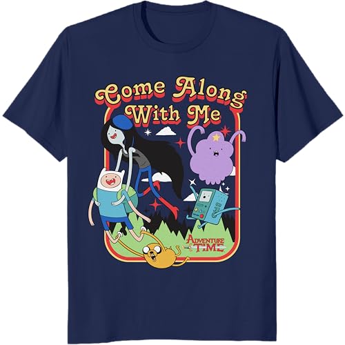Adventure Time Characters Come Along with Me Cartoon Casual Adult Unisex Men's & Women's Short Sleeve T-Shirt2