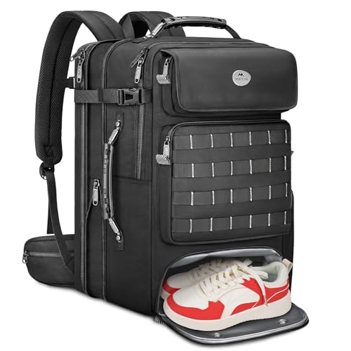 MATEIN 52L Expandable Travel Backpack with Shoe Compartment & Waist Straps