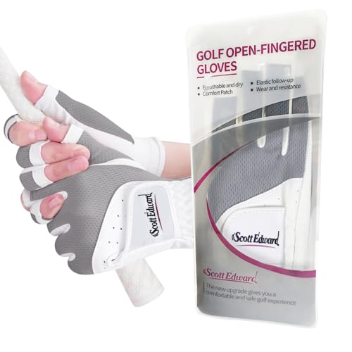 Scott Edward Women's Golf Gloves, Grey, Size 20 - image 3