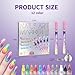12 Colors Nail Art Pens Set, Nail Art Markers for Press on Nails, 3D Nail Art Pens, Drawing Painting Liner Brush for DIY, Valentines Day Gifts for Women Beauty Manicure Tools (2 Pcs)