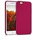 kwmobile Custodia Compatibile con Apple iPhone 6 Plus / 6S Plus - Cover in Silicone TPU - Back Case per Smartphone - Protezione Gommata Fucsia Ciliegia/Rosso