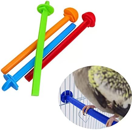 bird perch for travel cage - Which One Will Transform Your Journey? 7 NentMent 4 Pack Perch Cage Clip On Plastic Parrot Stand for Parakeet Manor Travel Wire Cages Finch Canary Budgie Parrotlets Cockatiels Conure Lovebird Small Birds
