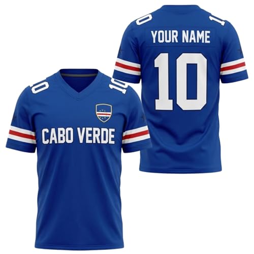 Cape Verde Soccer Jersey Custom Name Number, Cabo Verde Football Jersey Men Women, Cape Verdean Flag Pride Supporter Shirt