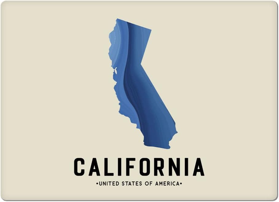 California State Car Magnet 2 PCS - American Car Magnet - Printed Sticker