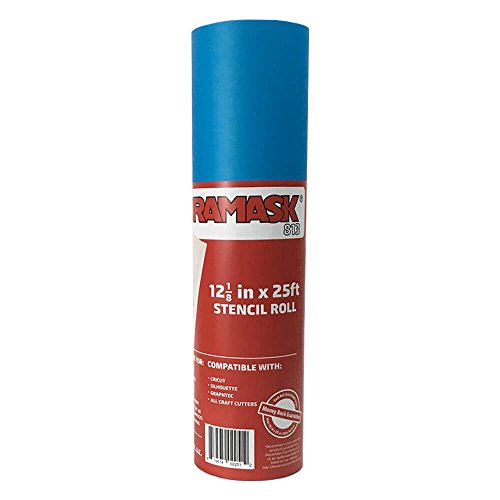 Low-Tack Stencil Masking Vinyl Film ORAMASK 813 by ORAFOL for Painting Airbrush & Craft Applications (12 x 25ft)