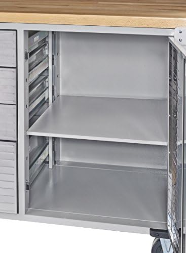 Seville Classics Workbench, Cabinet, Stainless Steel, One Size