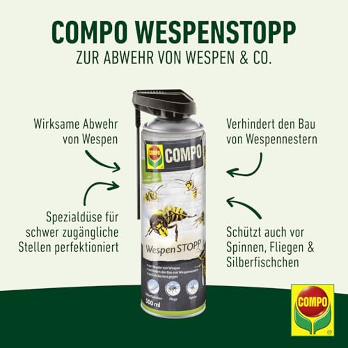 Spray contra avispas COMPO WespenSTOPP de 500 ml efecto inmediato 3