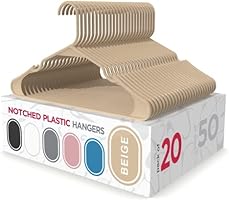 Sharpty Plastic Clothing Notched Hangers Ideal for Everyday Standard Use,