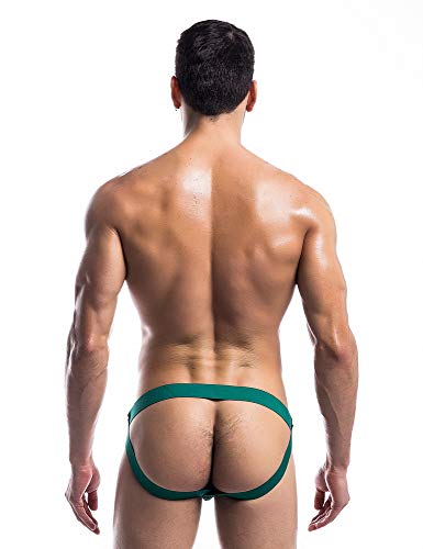 Mongous Men's Jockstrap Athletic Supporters Stretch G-String Sport Gym Underwear Green #TOP2