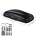 TUFFIOM 13.4 cu.ft. Rooftop Cargo Box w/Keys, Hard Shell Waterproof Travel Roof Storage Cargo Carrier Luggage Rack, 61