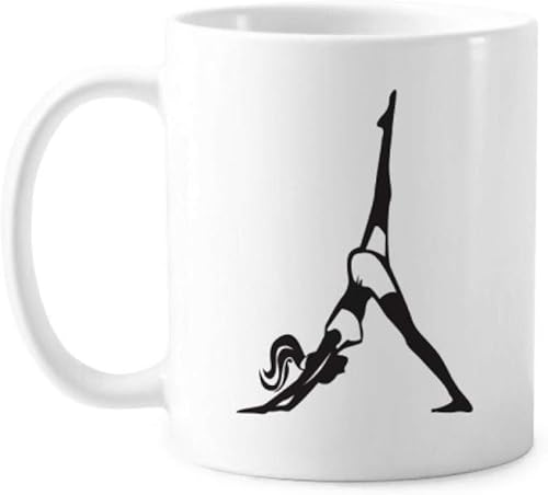 Miniatura 1 de Leg Motion Yoga Girl Keep Healthy Sports Mug Cerámica Café Porcelana Taza Vajilla