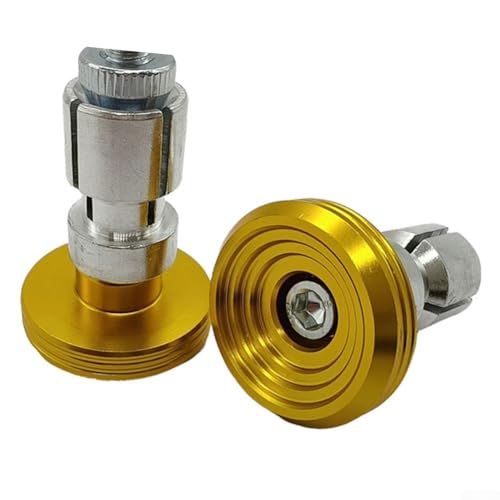 Honseadek Poids de guidon résistants en alliage d'aluminium pour barre d'érosion de moto, ajustement habituel, anti-la plupart des motos et véhicules électriques simples (jaune)