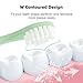 10 Pack Compatible with Suri Electric Toothbrush Replacement Brush Heads,for Suri Sonic Electric Toothbrush,with Dust Cover (Winter Fern, Medium)