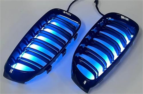 Calandre avant pour BMW F30 F31 F35 2012-2018 avec lumière LED bleu en plastique ABS